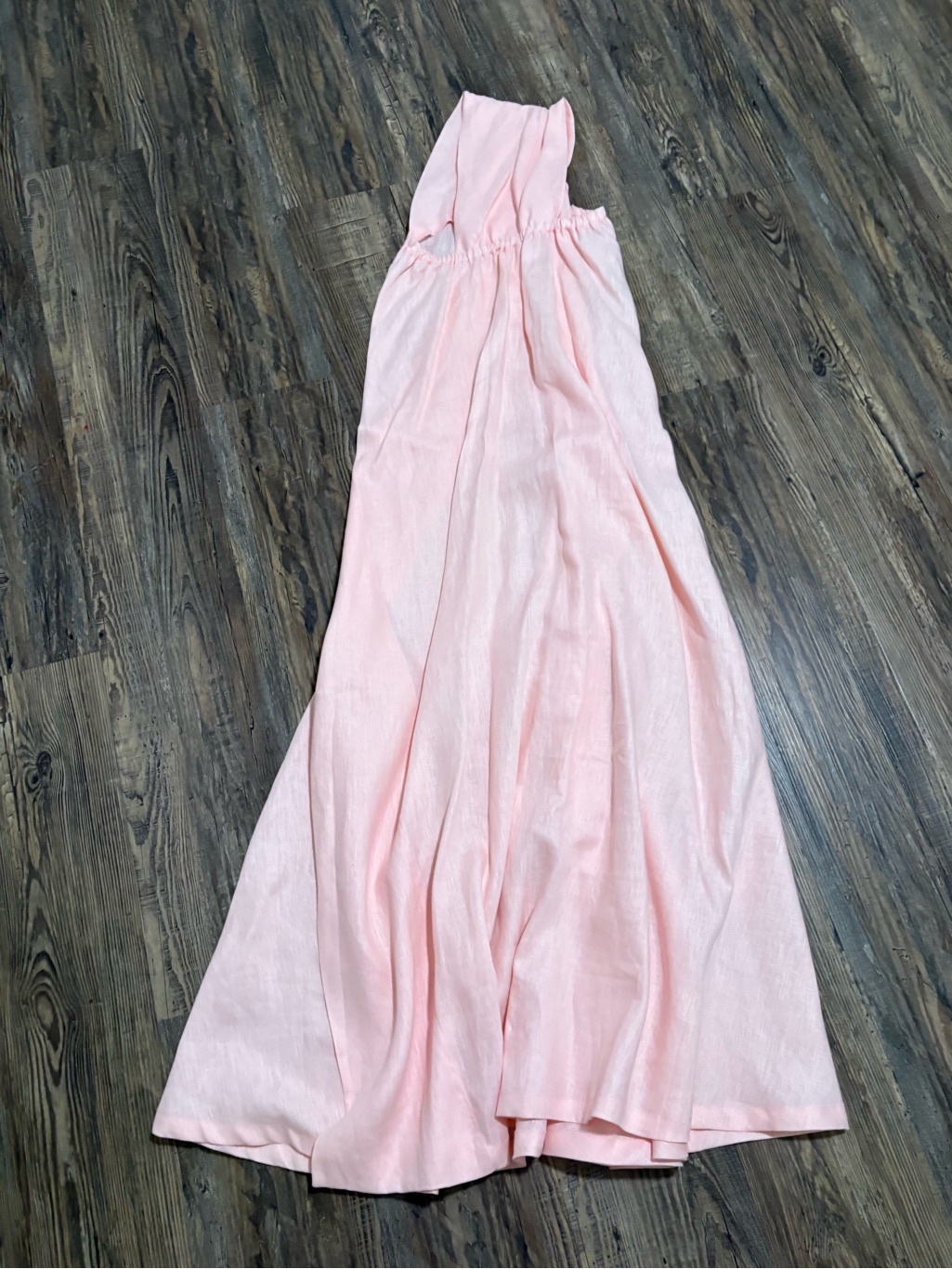 Aakasha Women’s One Shoulder Maxi Linen Dress $135.00 Size Medium New With Tags — image 4 of 8